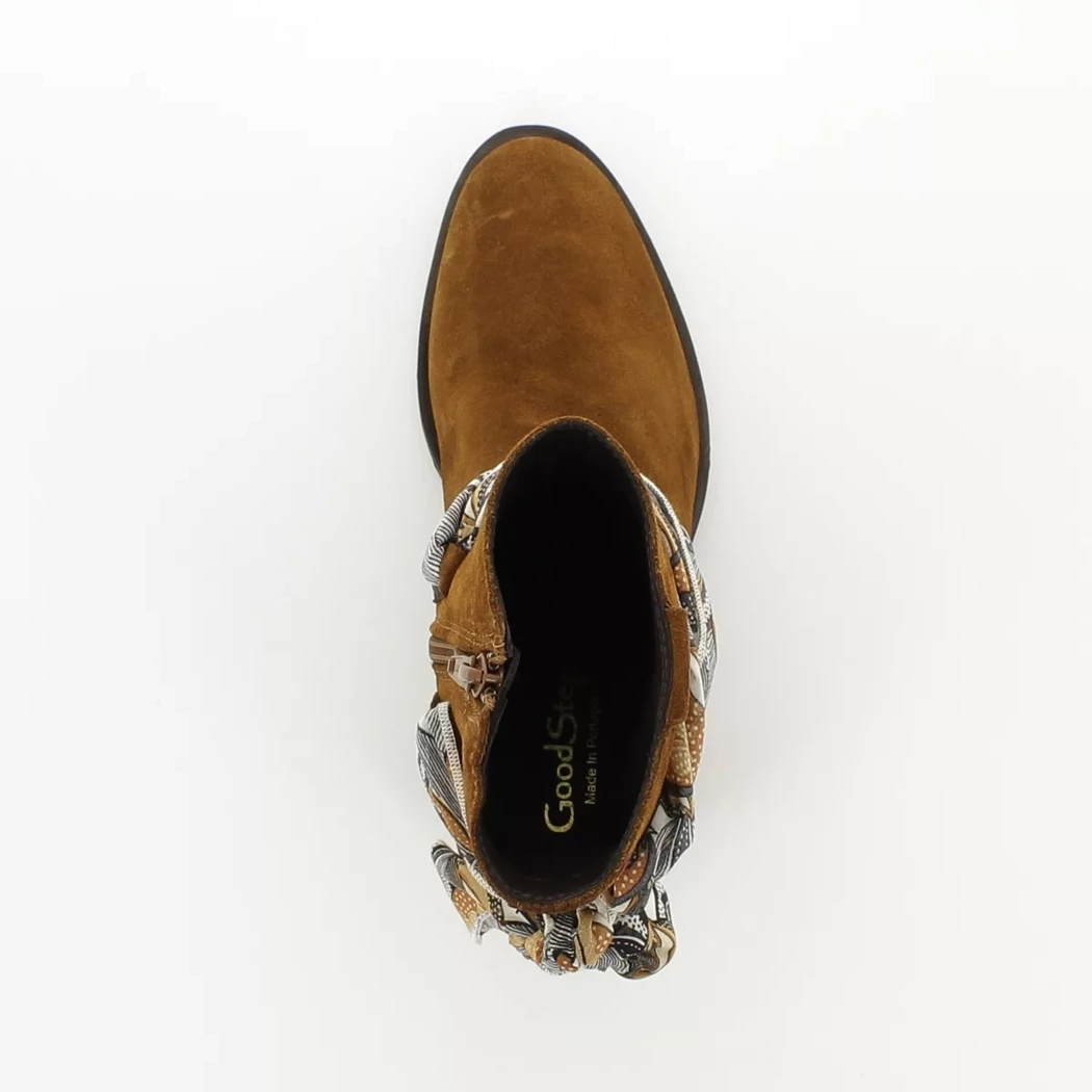 Image (6) de la chaussures Goodstep - Boots Cuir naturel / Cognac en Cuir nubuck