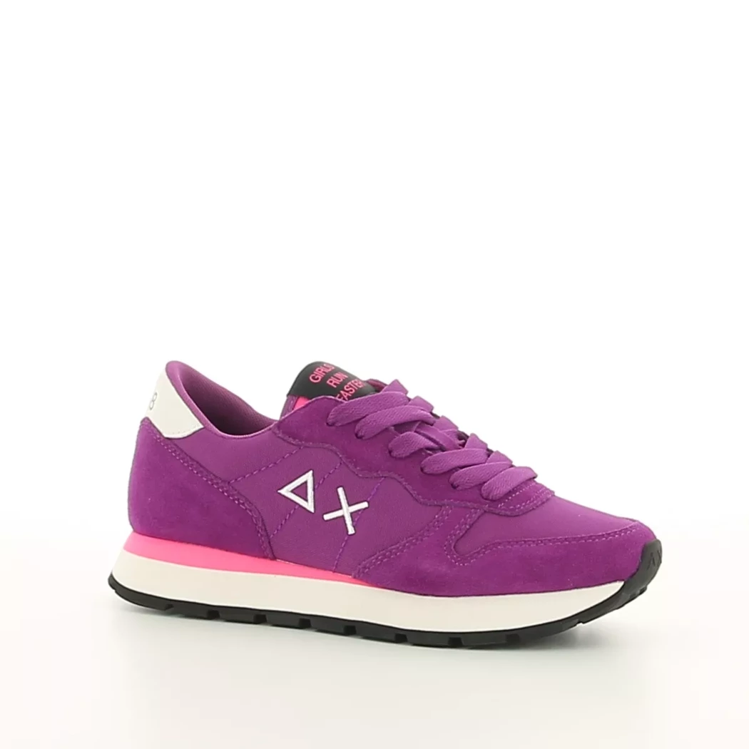 Image (1) de la chaussures Sun68 - Baskets Violet / Lilas en Cuir nubuck