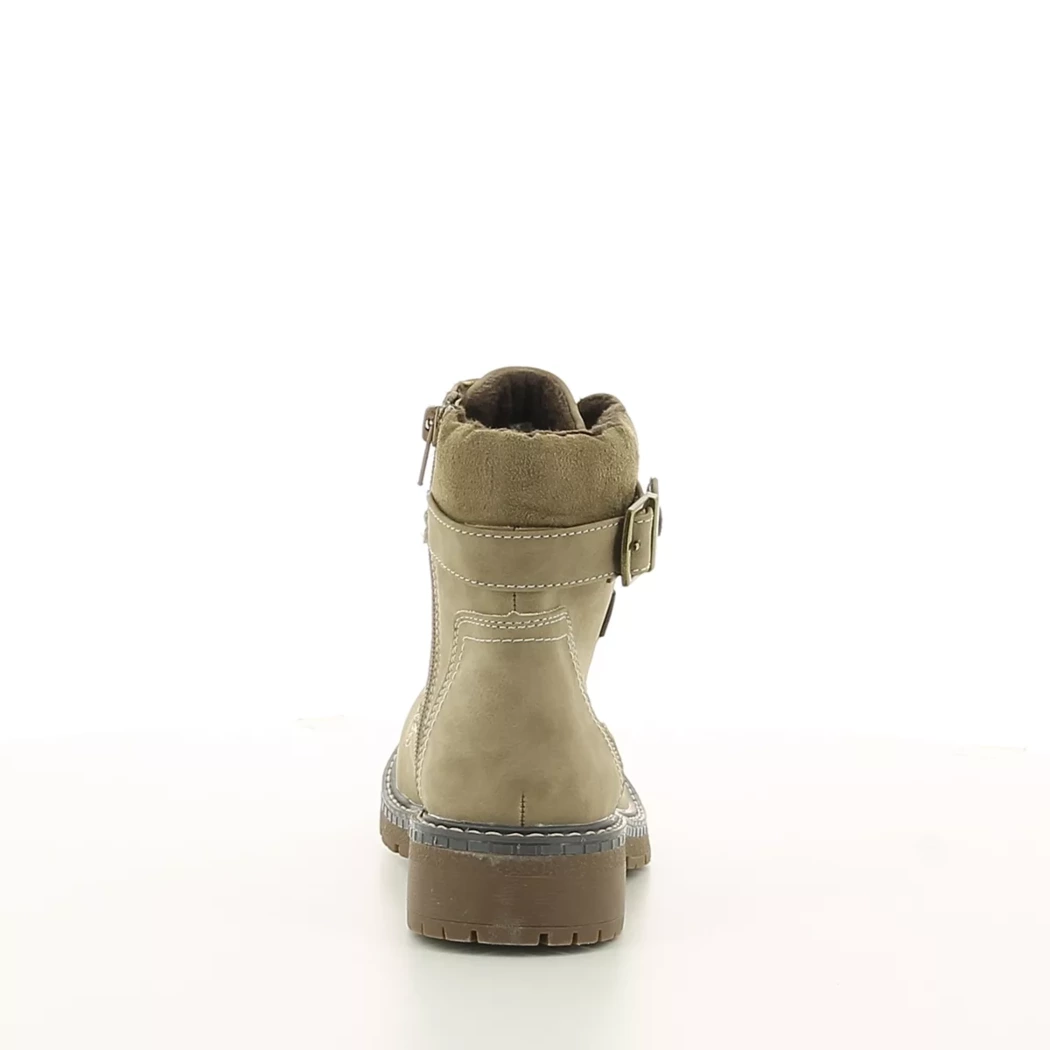 Image (3) de la chaussures Piece of mind - Bottines Taupe en Cuir synthétique