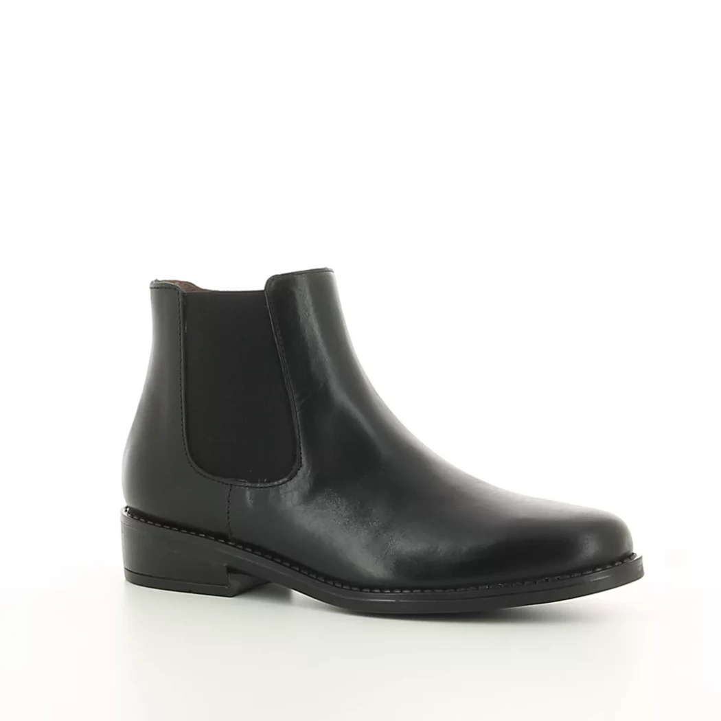 Image (1) de la chaussures Bellamy - Boots Noir en Cuir