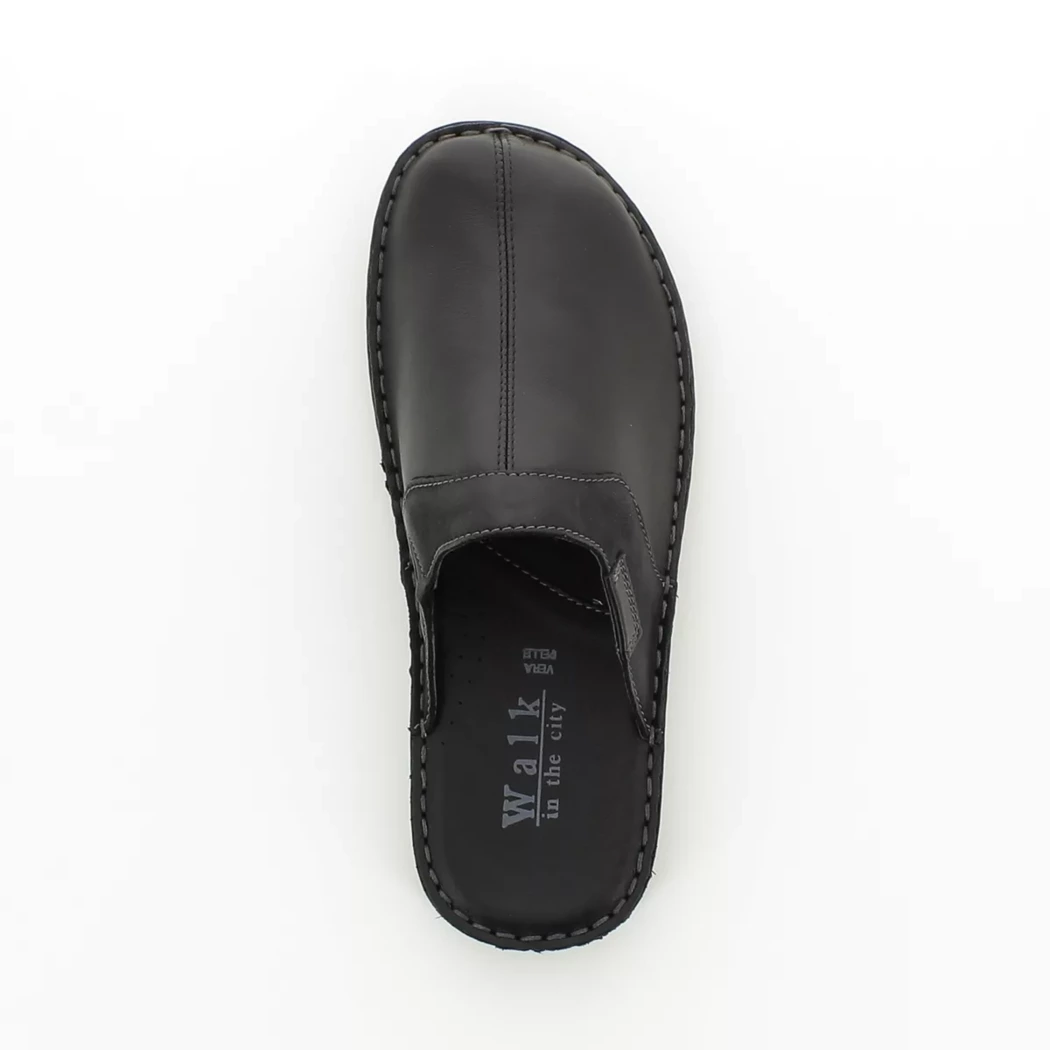 Image (6) de la chaussures Calba - Pantoufles et Chaussons Noir en Cuir