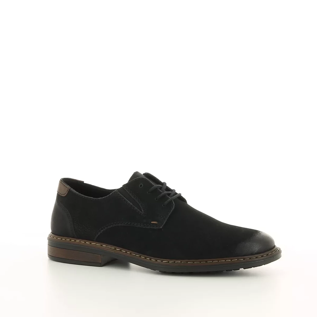 Image (1) de la chaussures Rieker - Chaussures à lacets Noir en Cuir nubuck