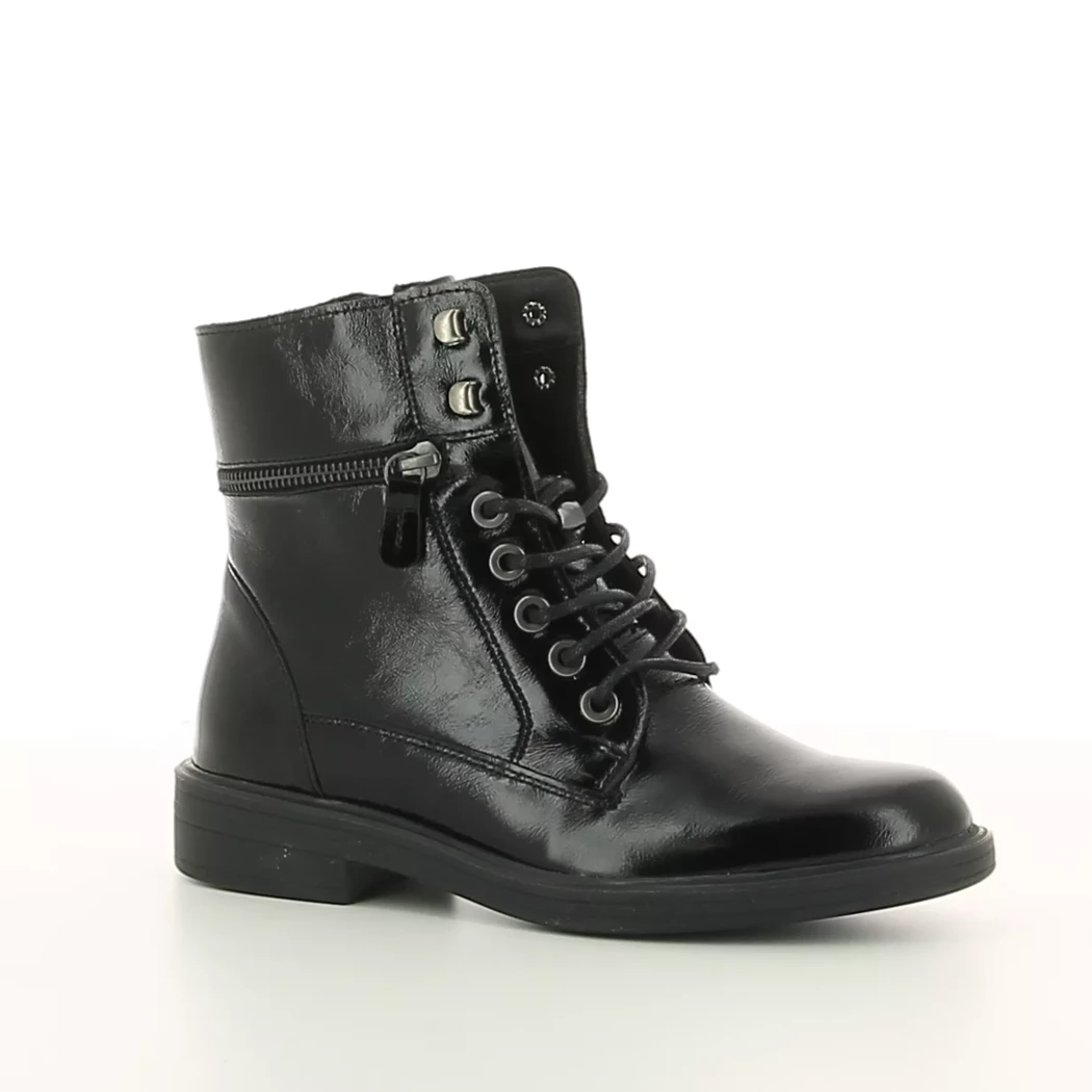 Image (1) de la chaussures Sens - Bottines Noir en Cuir vernis