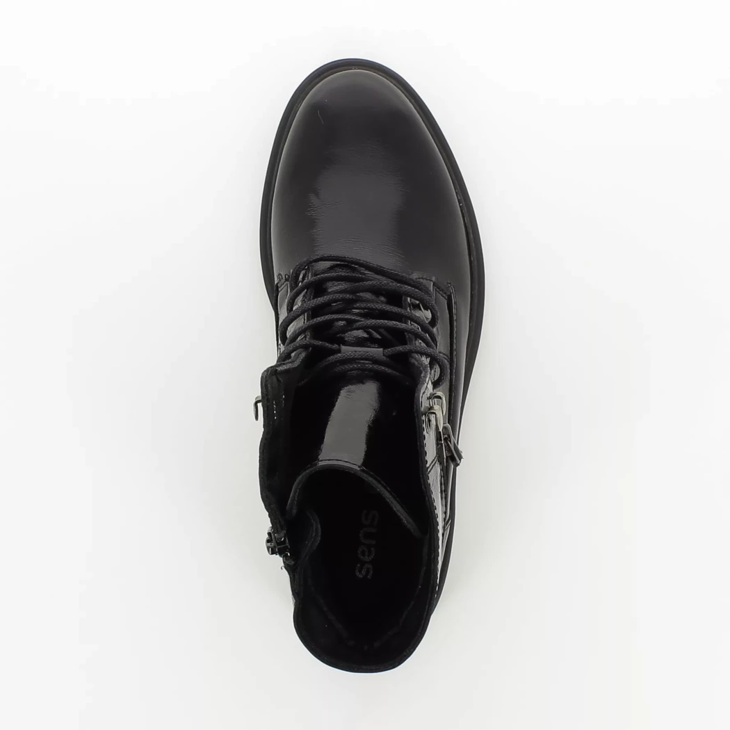 Image (6) de la chaussures Sens - Bottines Noir en Cuir vernis