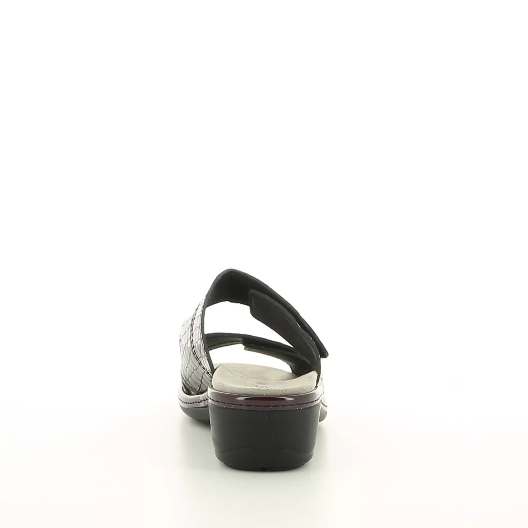 Image (3) de la chaussures Sens - Mules et Sabots Bordeaux en Cuir vernis
