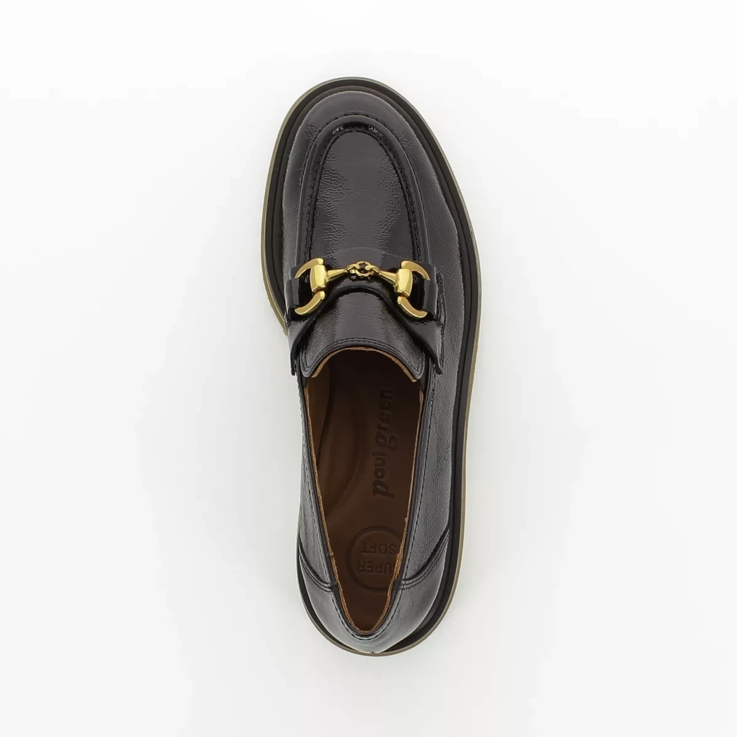 Image (6) de la chaussures Paul Green - Mocassins Marron en Cuir vernis