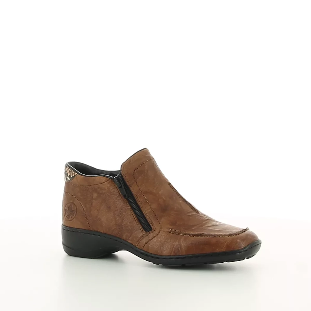 Image (1) de la chaussures Rieker - Boots Cuir naturel / Cognac en Cuir