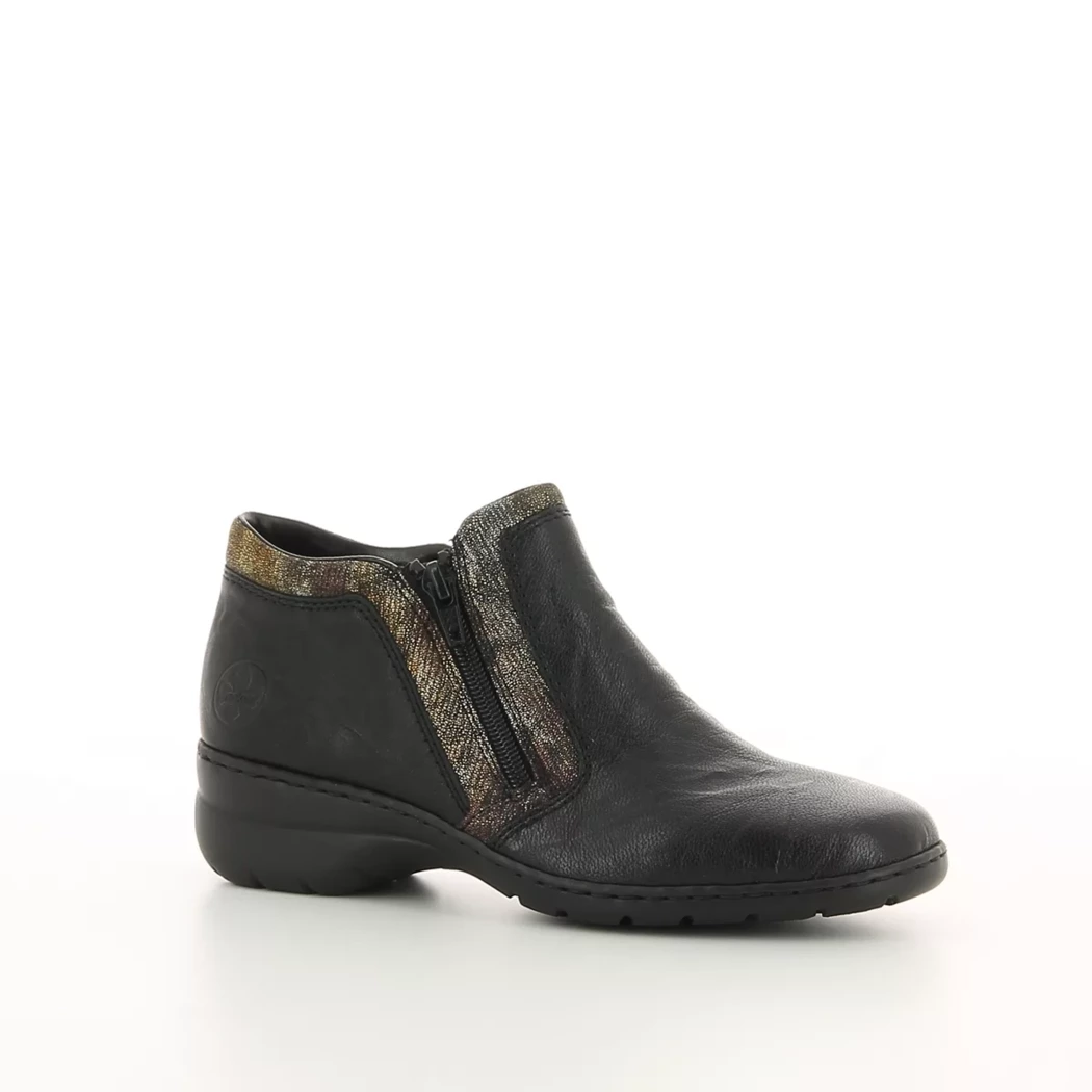 Image (1) de la chaussures Rieker - Boots Noir en Cuir synthétique