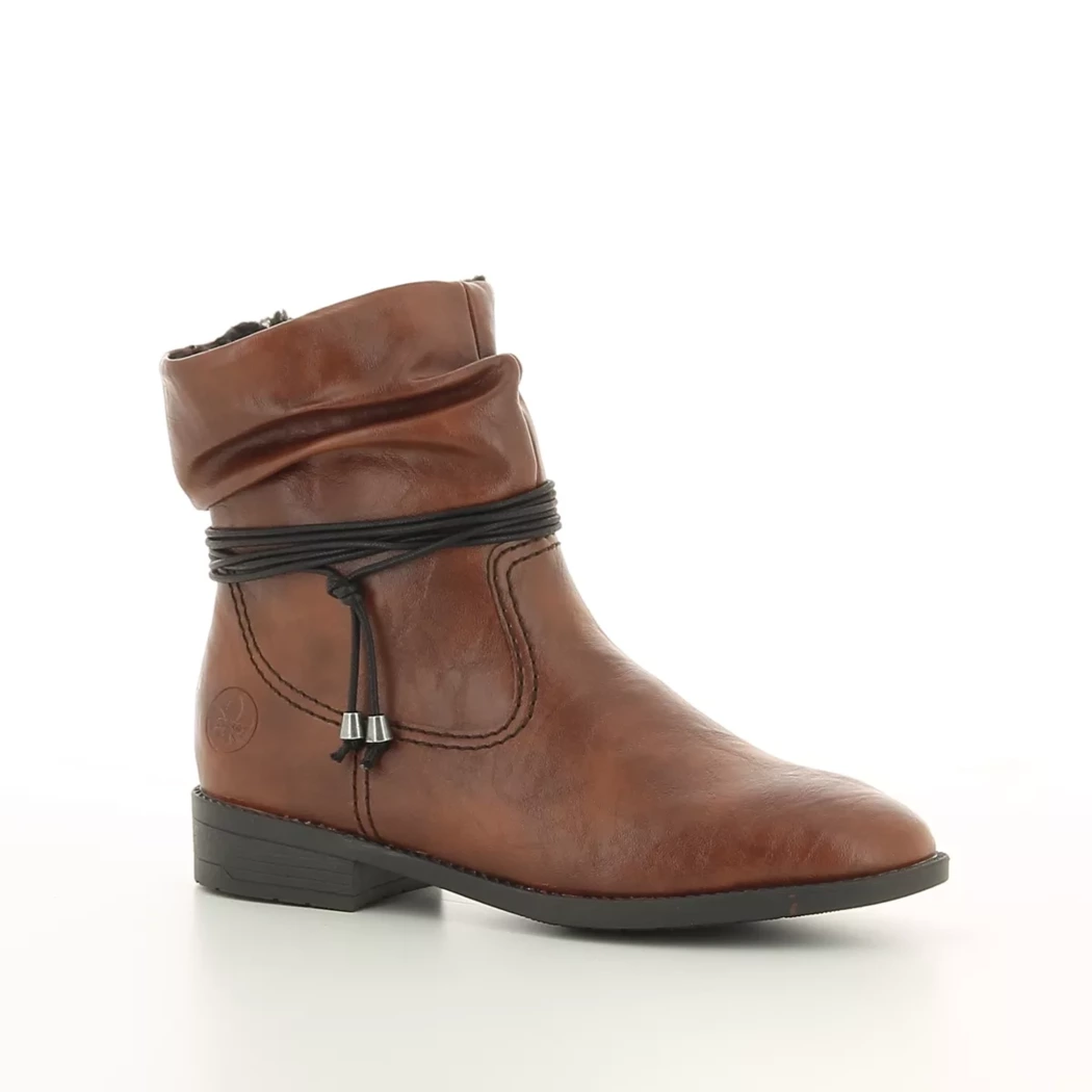 Image (1) de la chaussures Rieker - Boots Cuir naturel / Cognac en Cuir synthétique