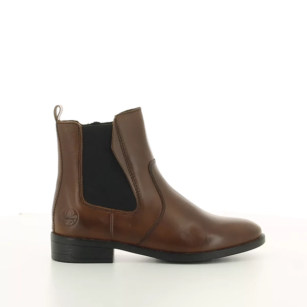 Image (2) de la chaussures Rieker - Boots Marron en Cuir
