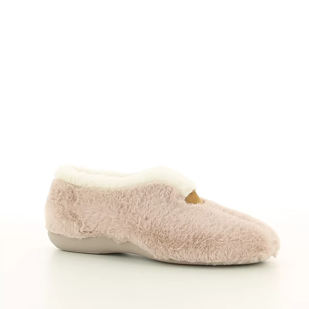 Image (1) de la chaussures Comfort Plus - Pantoufles et Chaussons Rose en Textile