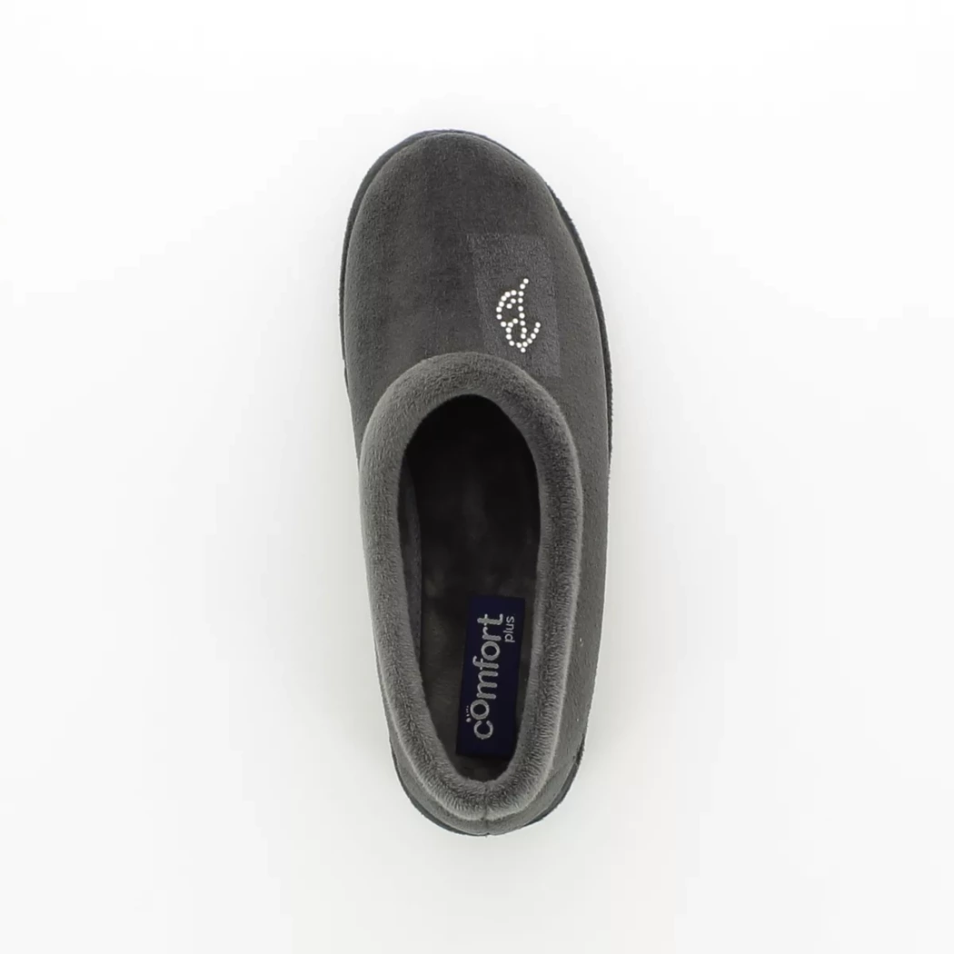 Image (6) de la chaussures Comfort Plus - Pantoufles et Chaussons Gris en Textile