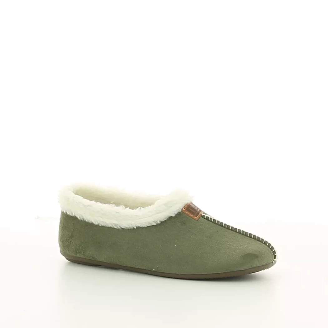 Image (1) de la chaussures Nortenas - Pantoufles et Chaussons Vert en Textile