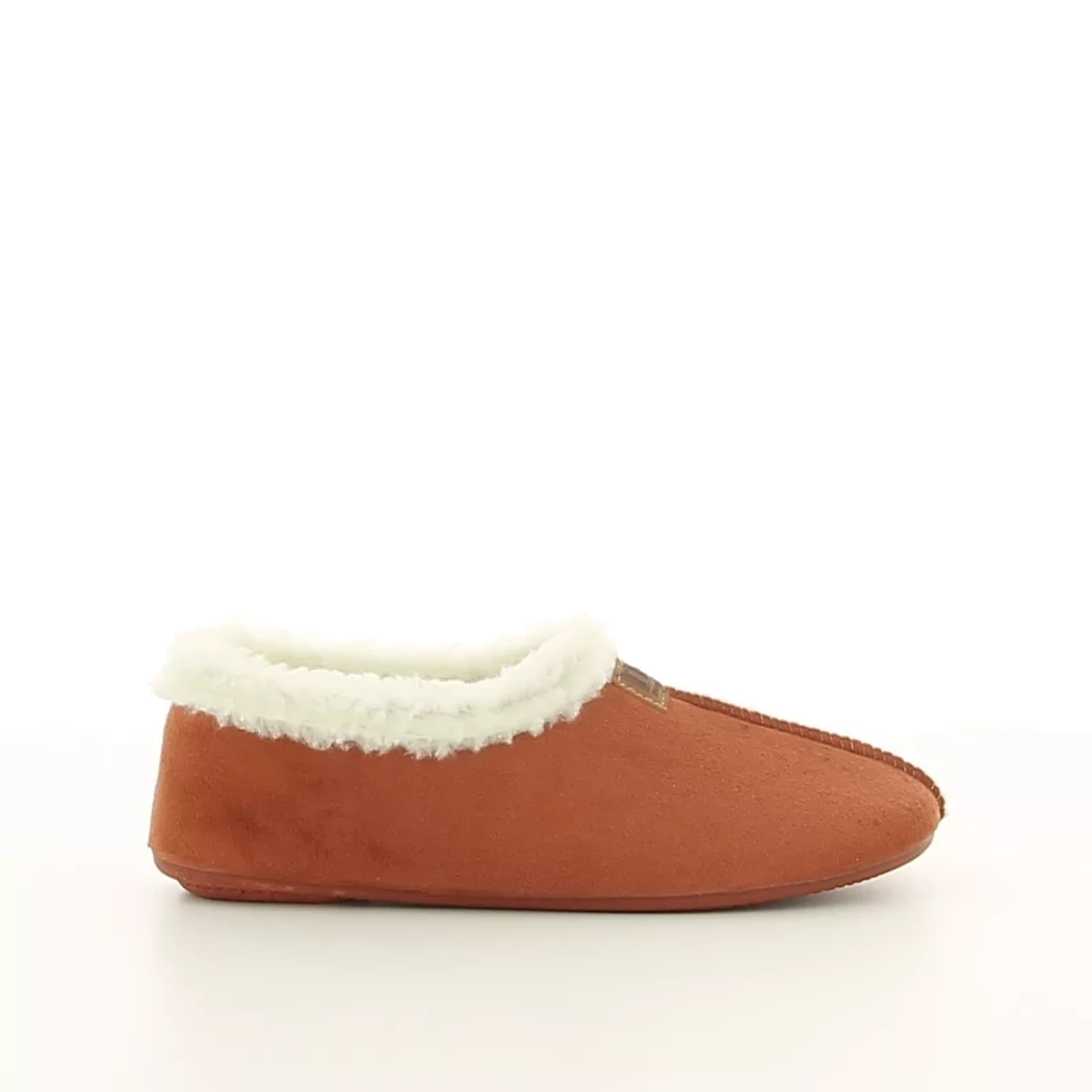 Image (2) de la chaussures Nortenas - Pantoufles et Chaussons Orange en Textile