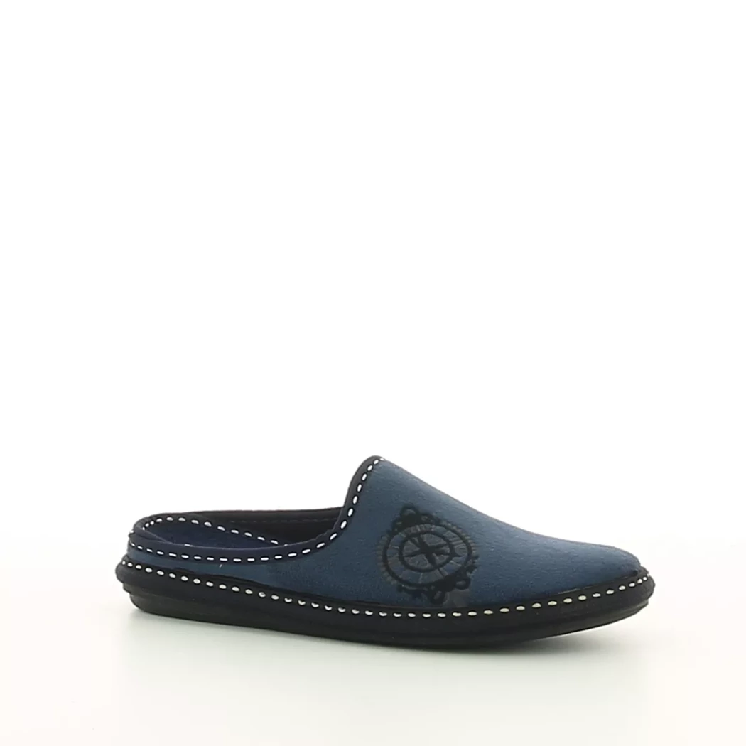 Image (1) de la chaussures Comfort Plus - Pantoufles et Chaussons Bleu en Textile