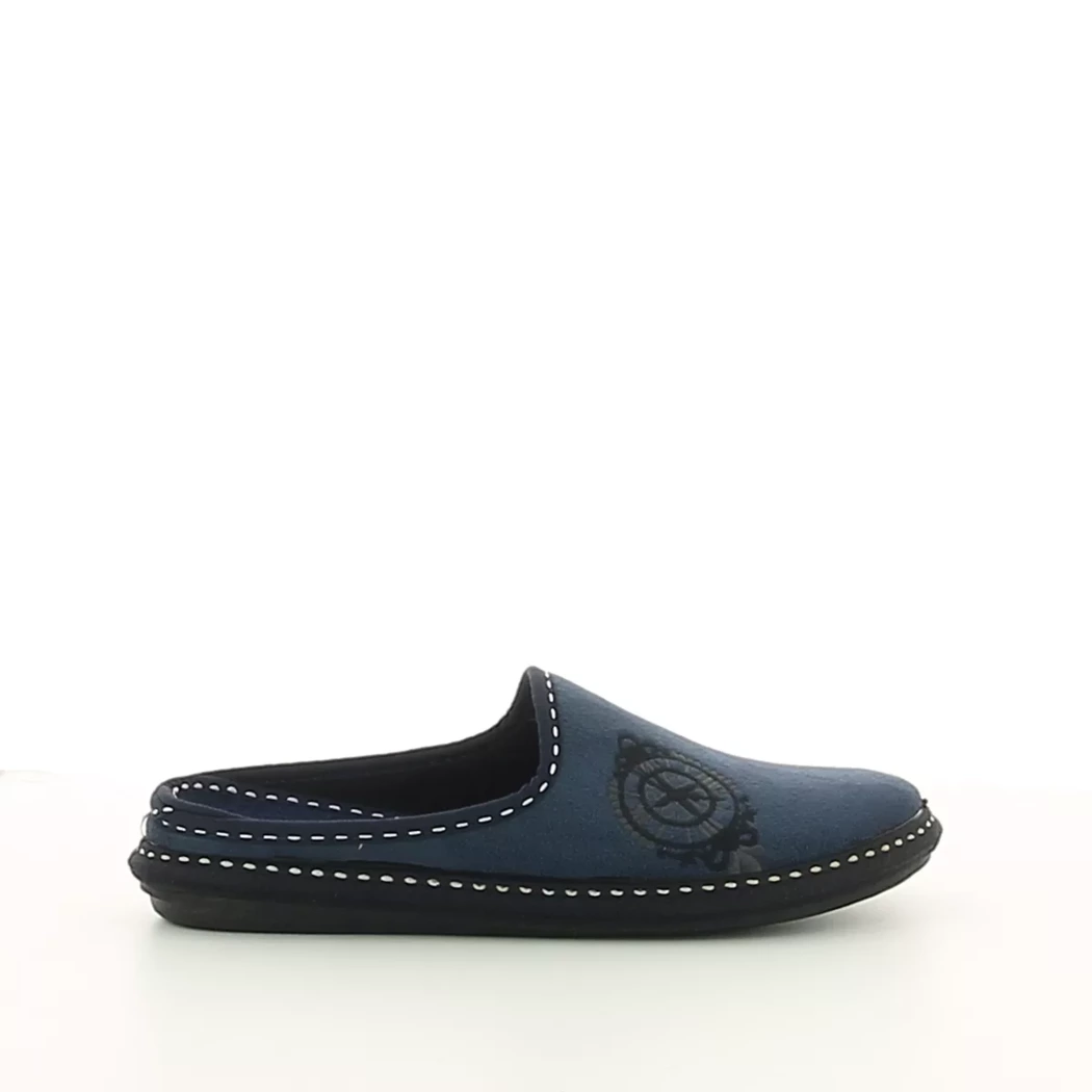 Image (2) de la chaussures Comfort Plus - Pantoufles et Chaussons Bleu en Textile