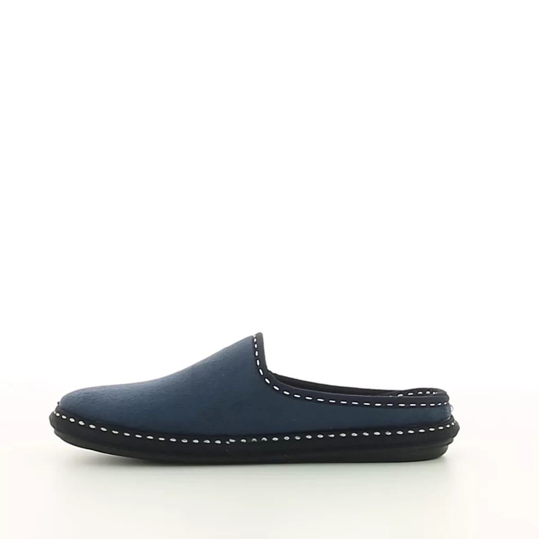 Image (4) de la chaussures Comfort Plus - Pantoufles et Chaussons Bleu en Textile