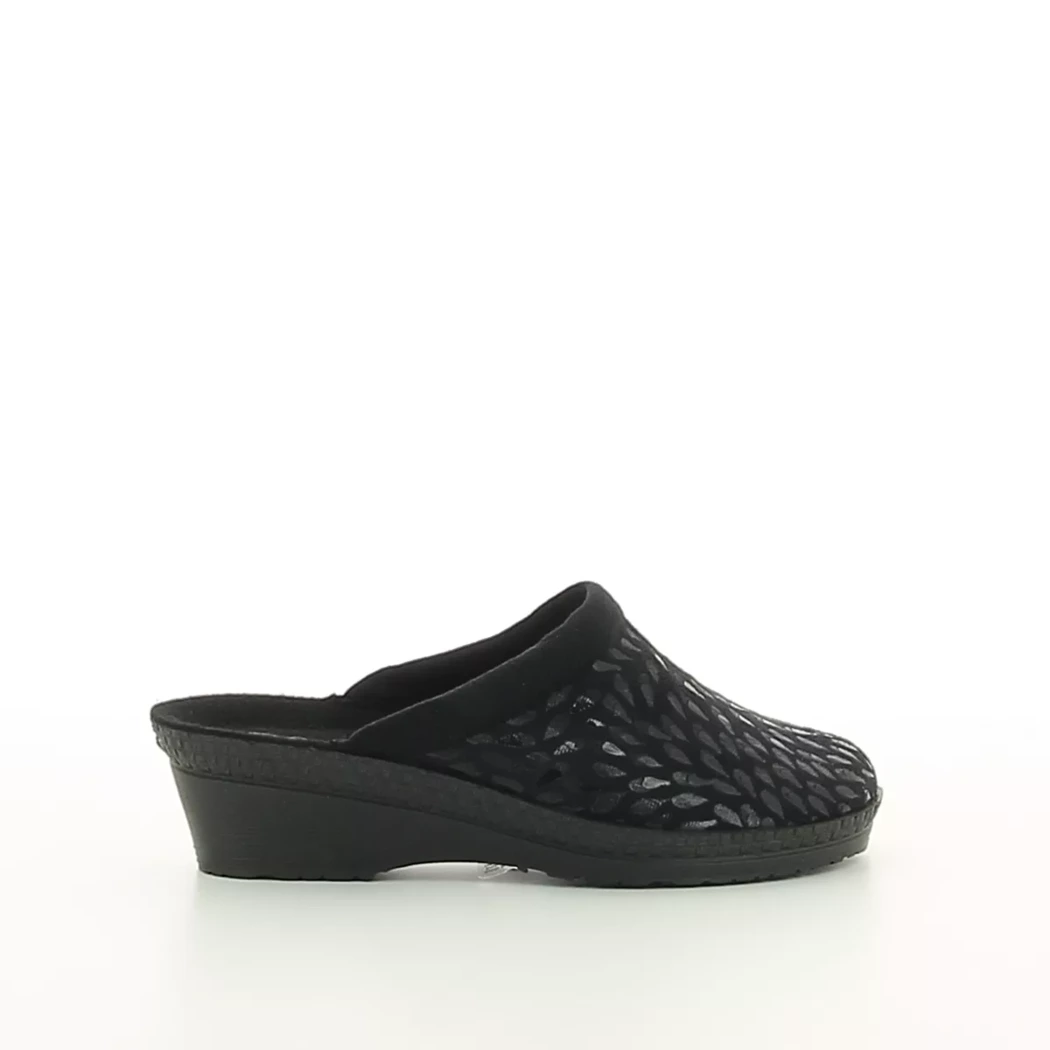 Image (2) de la chaussures Rohde - Pantoufles et Chaussons Noir en Cuir synthétique