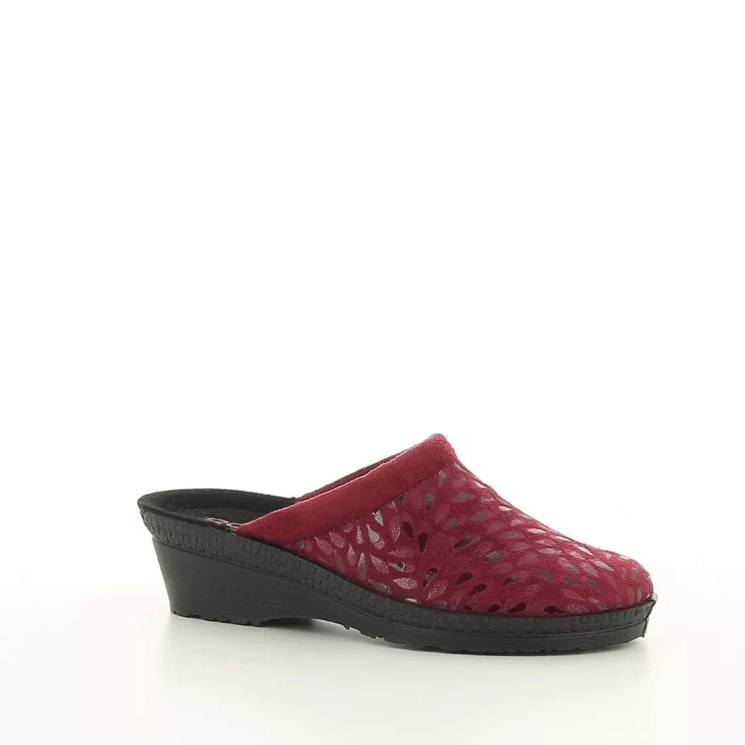 Image (1) de la chaussures Rohde - Pantoufles et Chaussons Rouge en Cuir synthétique