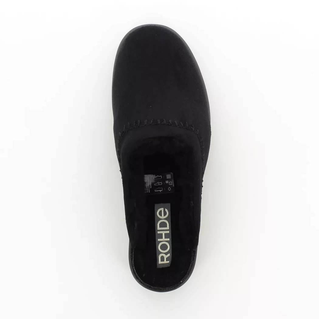 Image (6) de la chaussures Rohde - Pantoufles et Chaussons Noir en Textile