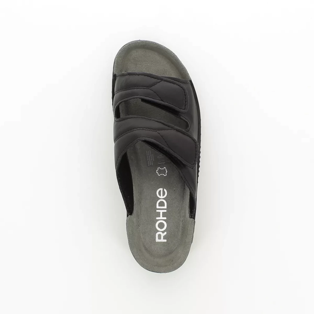 Image (6) de la chaussures Rohde - Mules et Sabots Noir en Cuir