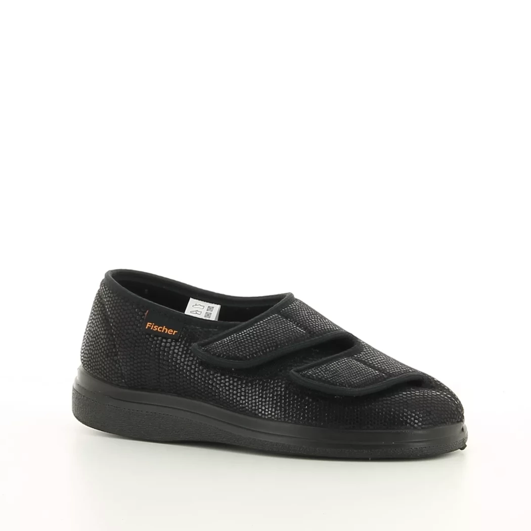 Image (1) de la chaussures Fischer - Pantoufles et Chaussons Noir en Cuir nubuck