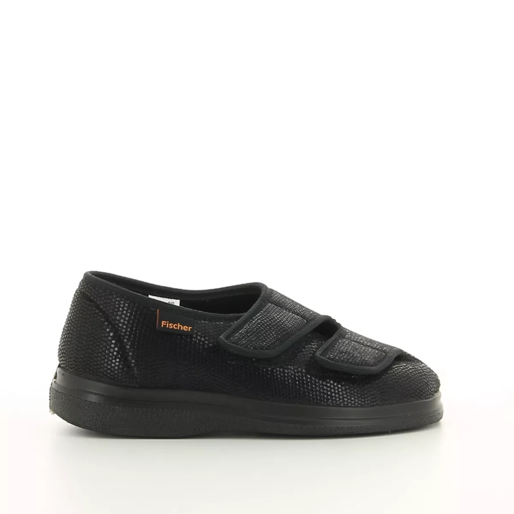 Image (2) de la chaussures Fischer - Pantoufles et Chaussons Noir en Cuir nubuck