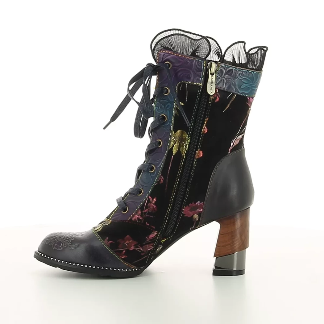 Image (4) de la chaussures Laura Vita - Bottines Violet / Lilas en Cuir