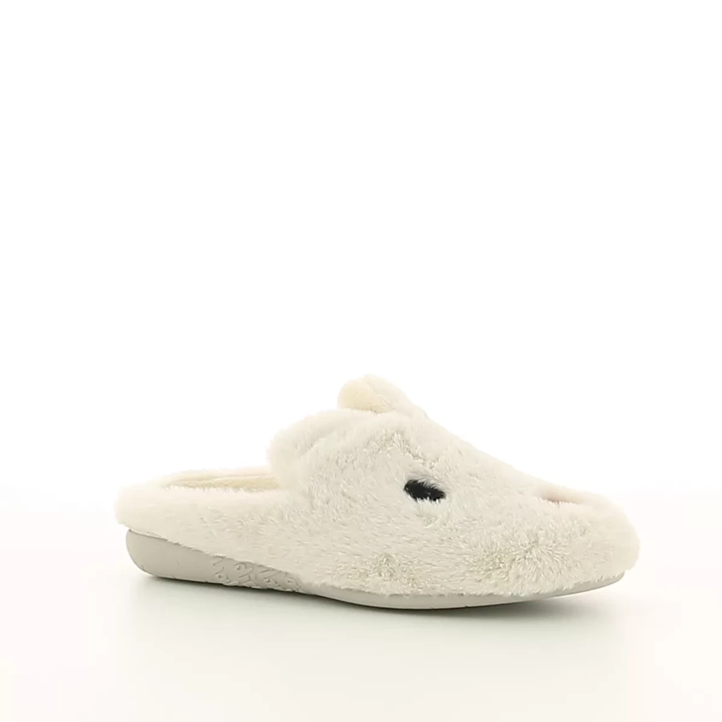 Image (1) de la chaussures Vulladi - Pantoufles et Chaussons Blanc en Textile