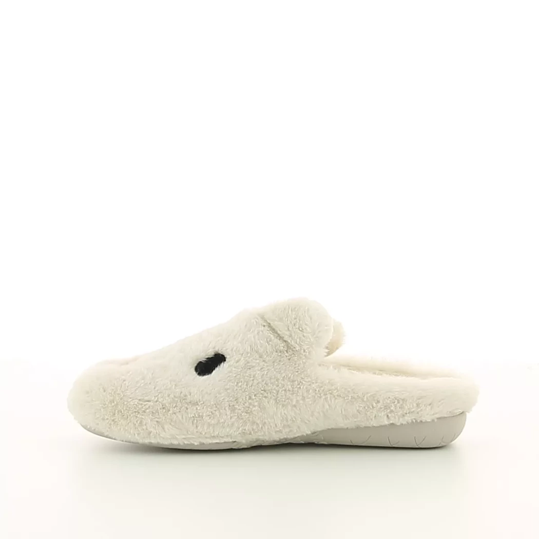 Image (4) de la chaussures Vulladi - Pantoufles et Chaussons Blanc en Textile