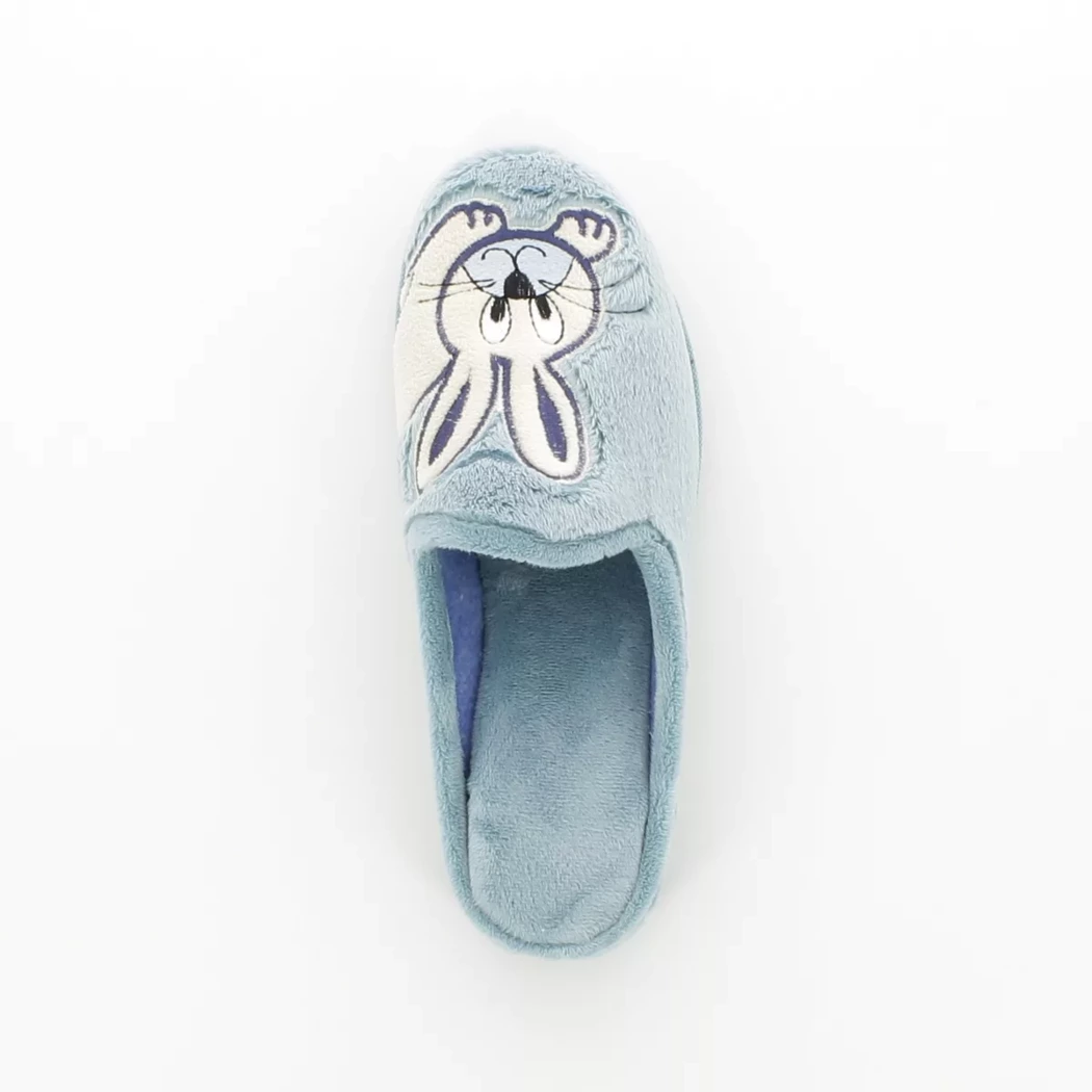 Image (6) de la chaussures La Maison de l'Espadrille - Pantoufles et Chaussons Bleu en Textile
