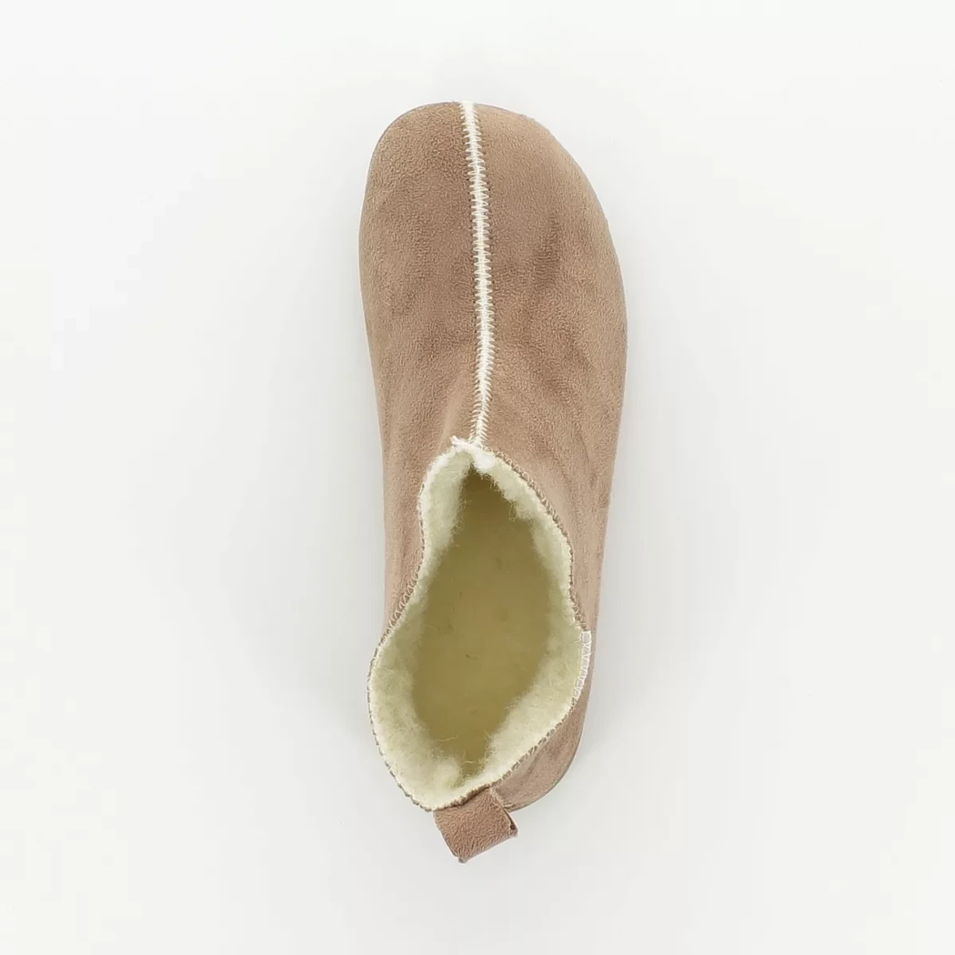 Image (6) de la chaussures La Maison de l'Espadrille - Pantoufles et Chaussons Taupe en Textile