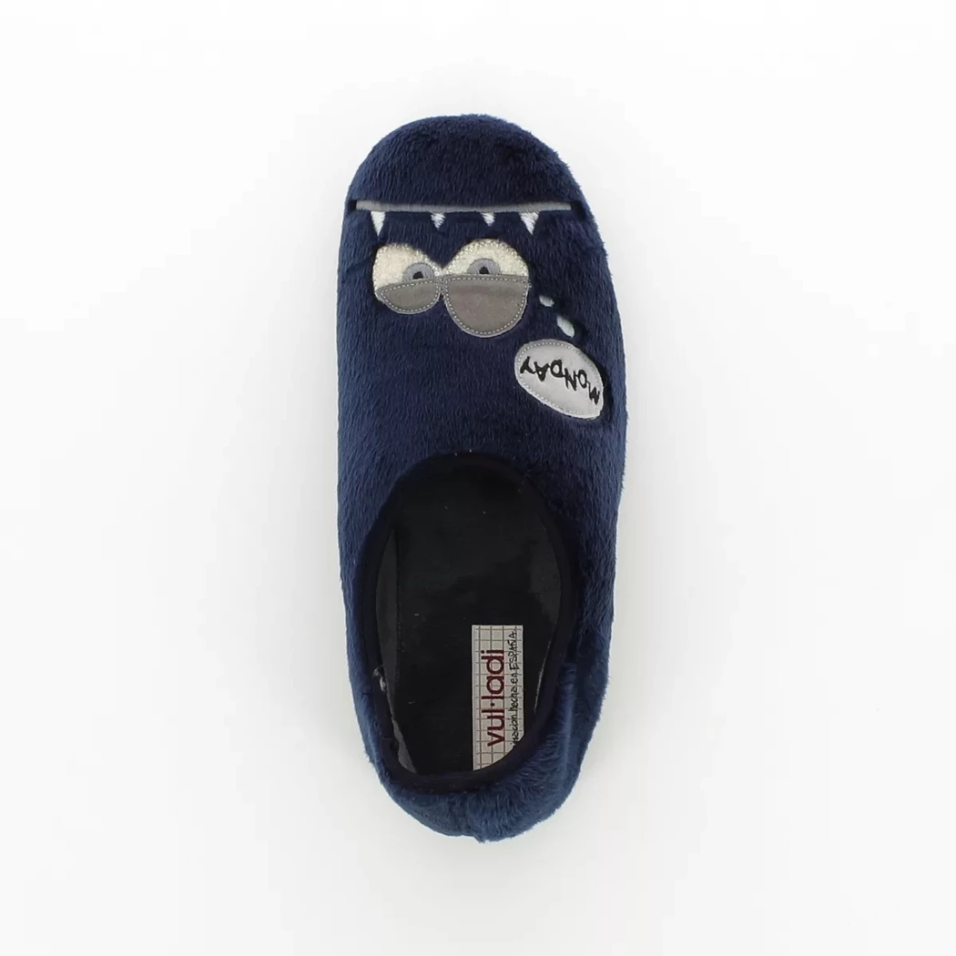 Image (6) de la chaussures Vulladi - Pantoufles et Chaussons Bleu en Textile