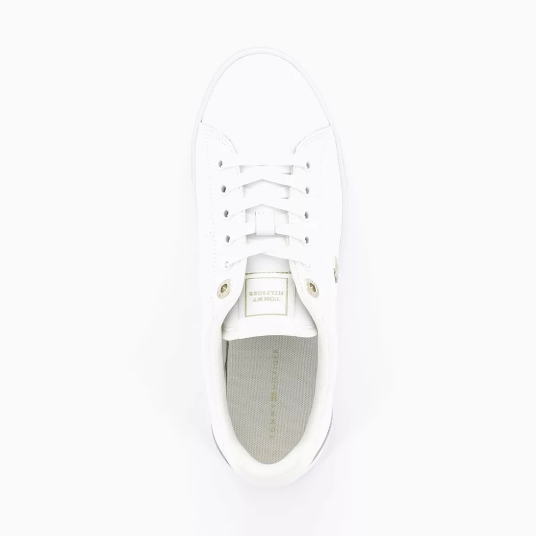 Image (6) de la chaussures Tommy Hilfiger - Baskets Blanc en Cuir