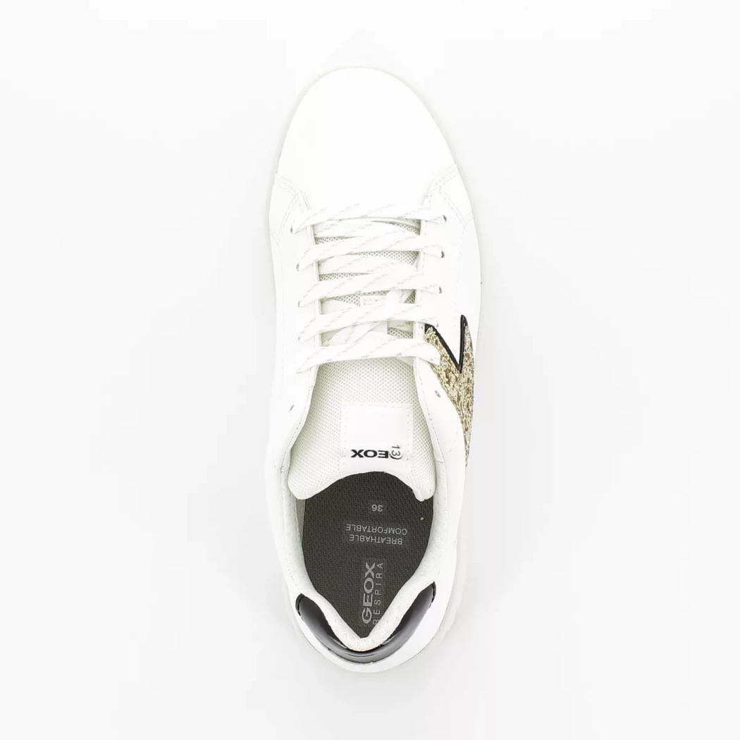 Image (6) de la chaussures Geox - Baskets Blanc en Cuir synthétique