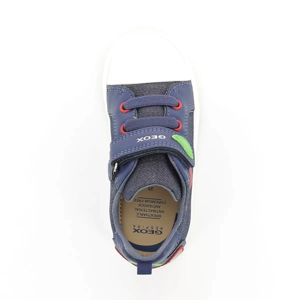 Image (6) de la chaussures Geox - Baskets Bleu en Textile