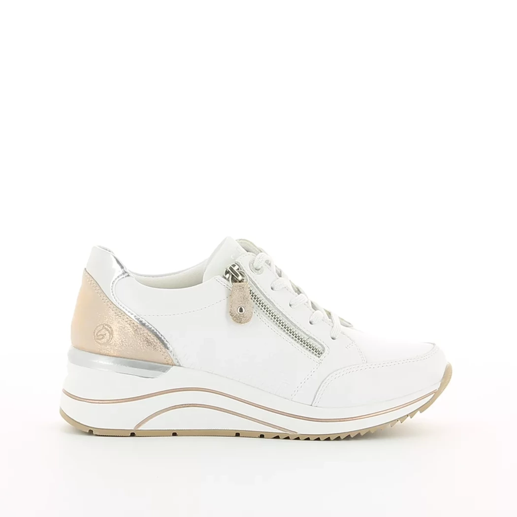 Image (2) de la chaussures Remonte - Baskets Blanc en Multi-Matières