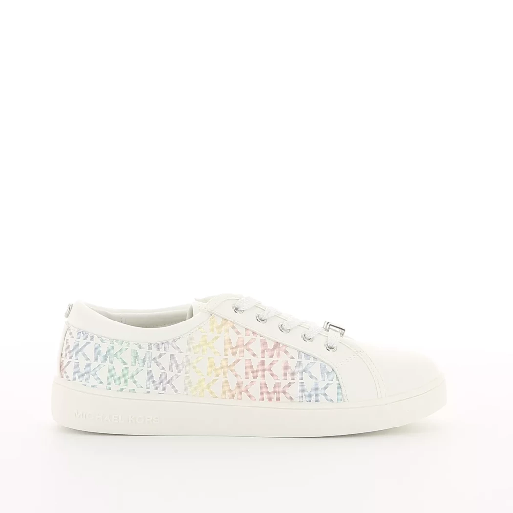 Image (2) de la chaussures Michael Kors Kids - Baskets Blanc en Cuir synthétique