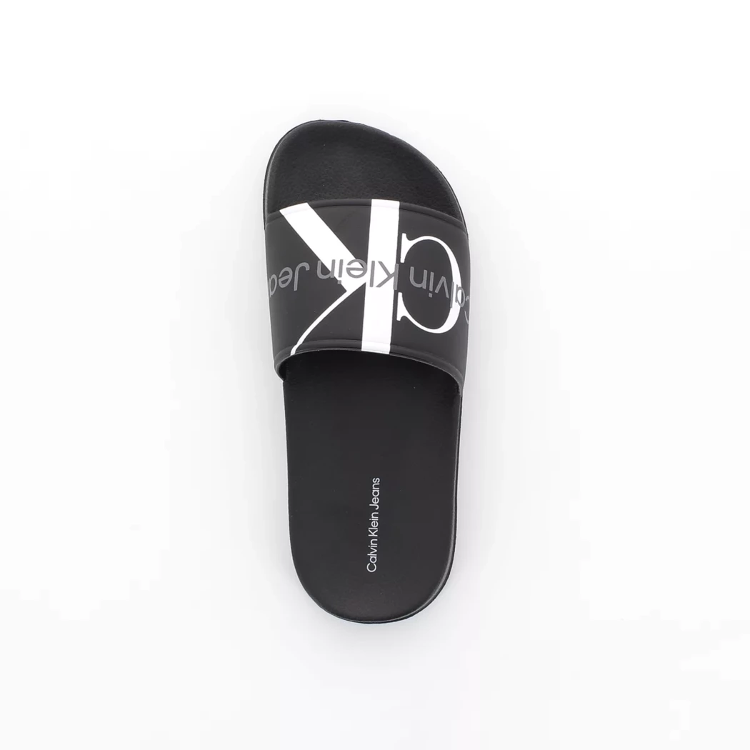 Image (6) de la chaussures Calvin Klein - Tongs et Plage Noir en Cuir synthétique