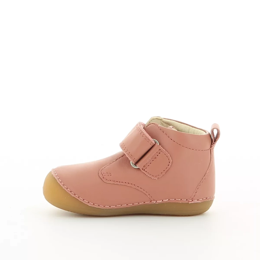 Image (4) de la chaussures Kickers - Bottines Rose en Cuir