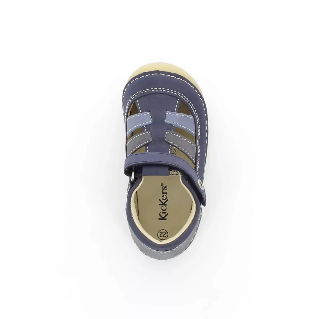 Image (6) de la chaussures Kickers - Bottines ouvertes Bleu en Cuir nubuck