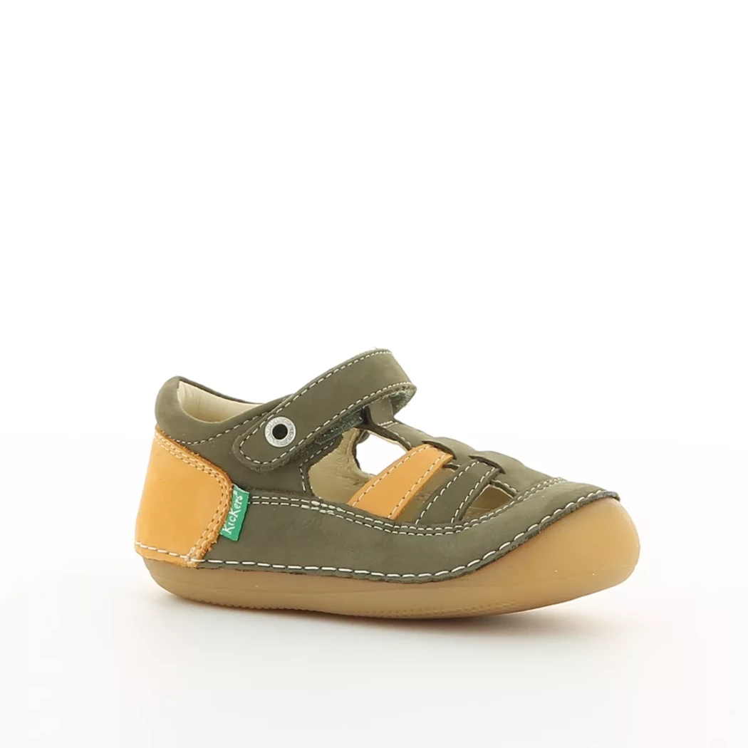 Image (1) de la chaussures Kickers - Bottines ouvertes Vert en Cuir nubuck