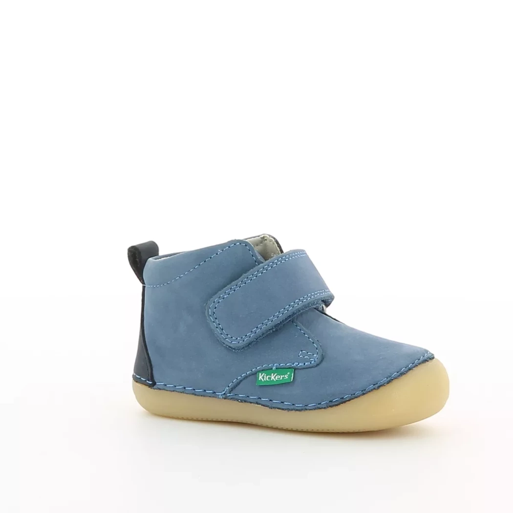 Image (1) de la chaussures Kickers - Bottines Bleu en Cuir nubuck