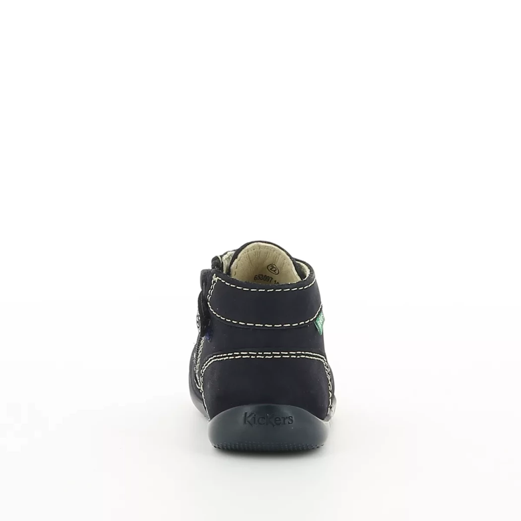 Image (3) de la chaussures Kickers - Bottines Bleu en Cuir nubuck
