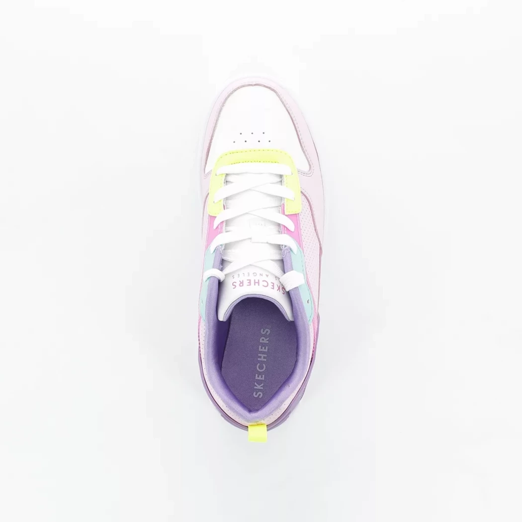 Image (6) de la chaussures Skechers - Baskets Rose en Cuir synthétique