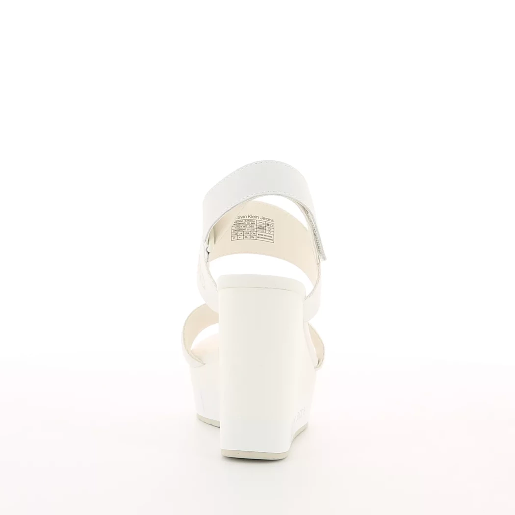 Image (3) de la chaussures Calvin Klein - Sandales et Nu-Pieds Blanc en Textile