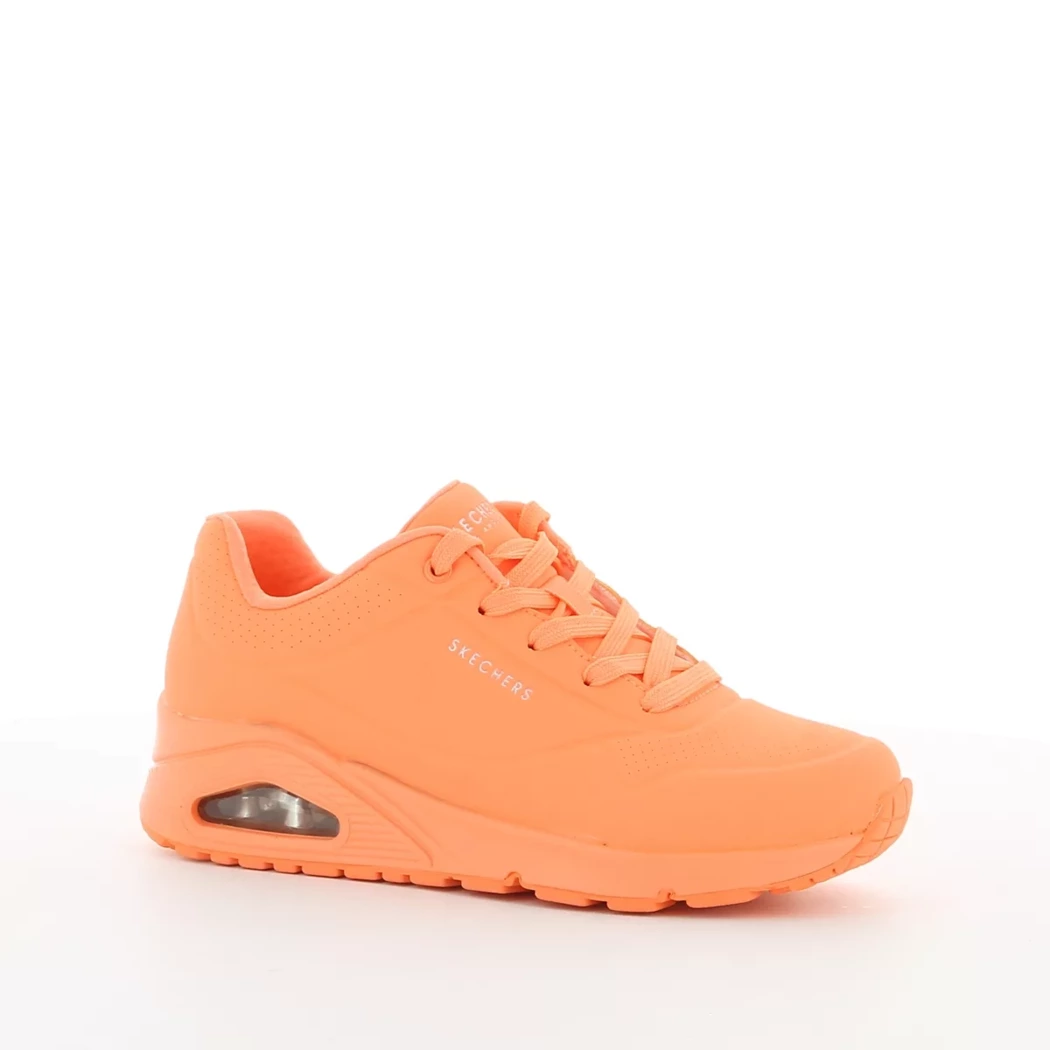 Image (1) de la chaussures Skechers - Baskets Orange en Cuir synthétique