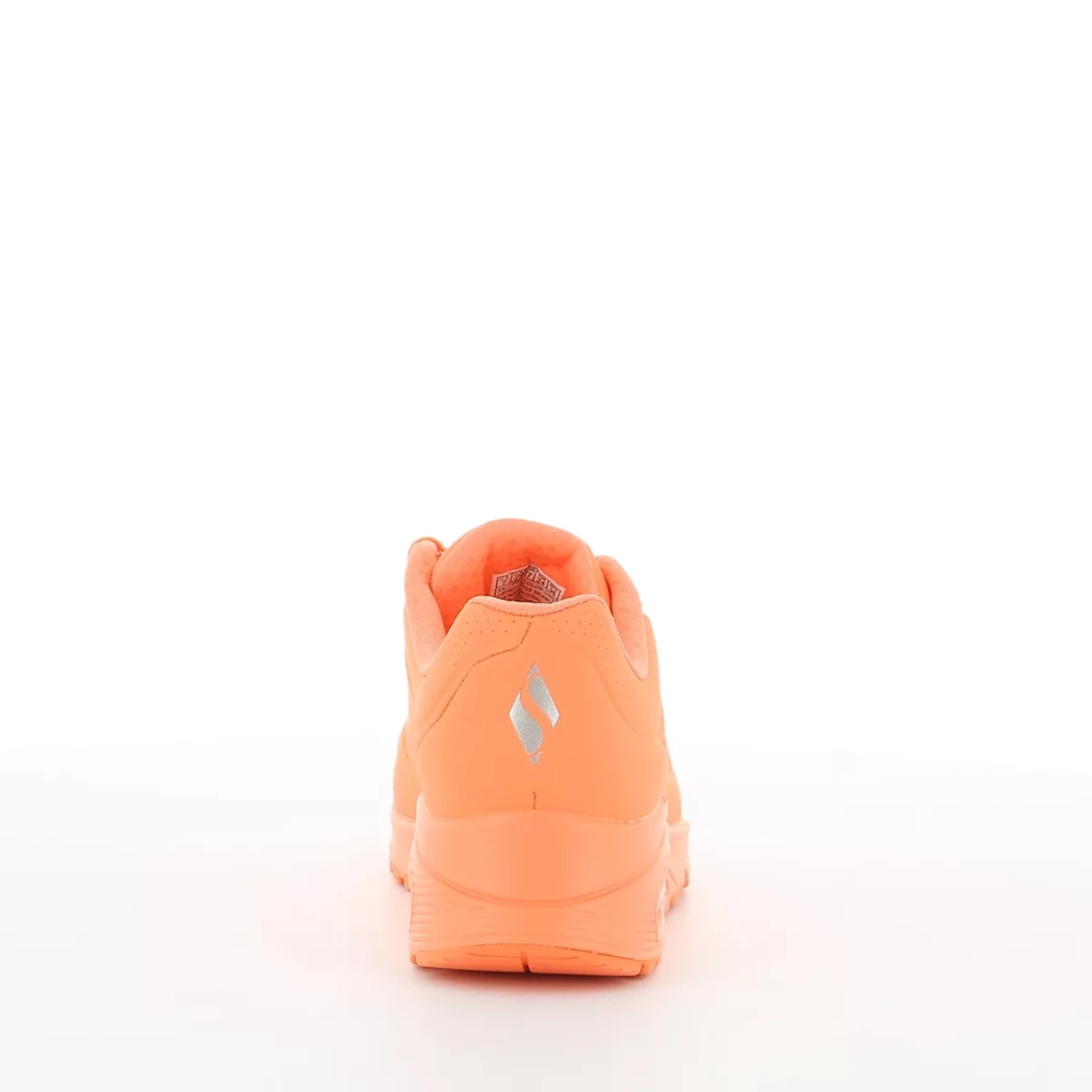 Image (3) de la chaussures Skechers - Baskets Orange en Cuir synthétique