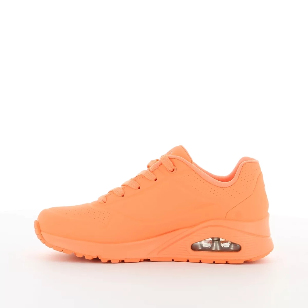 Image (4) de la chaussures Skechers - Baskets Orange en Cuir synthétique