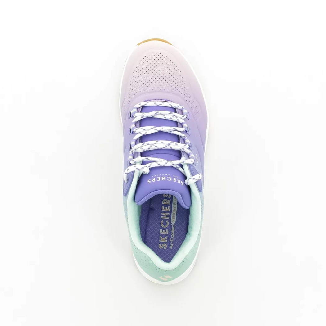Image (6) de la chaussures Skechers - Baskets Violet / Lilas en Cuir synthétique